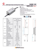 E-POWER 100W-12V LED Power Supply
