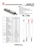 E-POWER SLIM 60W-12V LED Power Supply