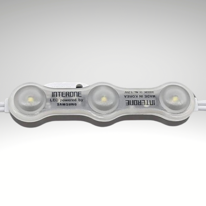Led Module Interone Logo LED lights 3xLED Lens Samsung Chip